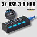 ✅ USB 3.0 Hub Verteiler Adapter für Notebook Smartphone Laptop Daten PC 4in1  ✅