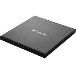 Verbatim Externer Slimline, externer Blu-ray-Brenner, schwarzUSB 3.2 Gen 1 (Typ-C)