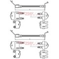 2X METZGER BREMSSCHLÄUCHE MITTE HINTEN BEIDSEITIG PASSEND FÜR FORD TOURNEO