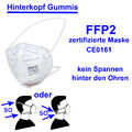 10x Atemschutzmaske FFP2 Mundschutz 5 lagig CE zertifiziert Maske Mund Nase --