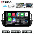 9" 2+64G Apple Carplay Autoradio Android 14 GPS Navi WiFi Für Fiat 500 2007-2015