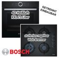 Herdset Bosch Backofen EcoClean mit Gaskochfeld Wok-Brenner autark 60 cm