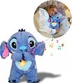 Beruhigender & Atmender Plüschtier Stitch Mit Nachtlichtfunktion -kinder