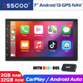 7" DAB+ Android 13 Carplay Autoradio 2+32G GPS Navigation Bluetooth NAV RDS 2DIN