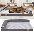 XXL-XL Orthopädie Hundebett Hundekissen Hundesofa orthopädisch Grau Hundematte 