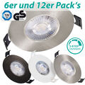 LED Einbaustrahler Feuchtraum 5W IP44 flach Spot Bad 3-Step Dimmbar F-Max SET