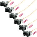 6x Einspritzdüsen Stecker Kabel Einspritzventil passend für Bosch EV1 037906240