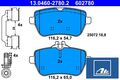Ate 13.0460-2780.2 Bremsbelagsatz für Scheibenbremse Bremsbelagsatz 