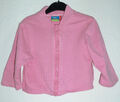 Rosa Sweatjacke mit Stehkragen und Reißverschluß Gr. 80