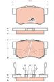 TRW Bremsbelagsatz, Scheibenbremse GDB3438 für HONDA