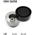 SKF VKM 36058 Spannrolle Keilrippenriemen für RENAULT CLIO I GRAND SCENIC I I