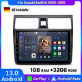 Carplay Android13.0 Autoradio GPS NAVI SAT BT WIFI RDS DAB+ Für Suzuki Swift III