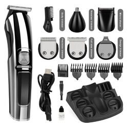 Profi Haarschneidemaschine Haarschneider Bart Trimmer Rasierer Hair Clipper LCD