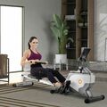 Rudergerät Heimtrainer Ruderzugmaschine Rudermaschine Klappbar Computer Fitness