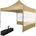 INSTENT Pavillon Faltpavillon 3x3m ALU WASSERDICHT PRO Garten Partyzelt faltbar