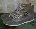 PAUL GREEN High Top Sneaker Halbschuhe Echtleder taupe gold Gr.UK 7 /40,5 w. NEU