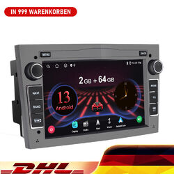 2+64G Fan Android13 Autoradio GPS WIFi Für Opel Astra H Corsa C D Vectra C 2DIN