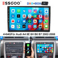 DAB+ 4+64G Android 13 Für Audi A4 8E 8H B6 B7 2000-09 Autoradio GPS CarPlay WIFI