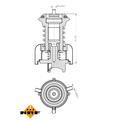 NRF Thermostat Kühlmittel mit Dichtring für VW Passat Variant Tiguan Skoda