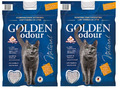 Geruchsneutral Bentonit Katzenstreu Golden Odour 14kg x 2