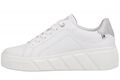 Rieker Evolution Glattleder Damen Sneaker Weiß Schuhe W0501-80