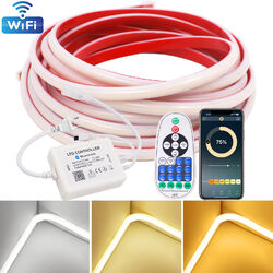 COB Neon LED Streifen 230V Flex Leiste Band Stripe IP67 Lichterkette APP Dimmbar