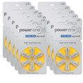 Power One P10  gelb Hörgerätebatterien Varta (60er Pack - 10x6erBlister)