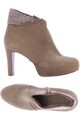 Tamaris Stiefelette Damen Ankle Boots Booties Gr. EU 39 Leder Beige #o4kfd1t