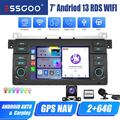 Android 13 Apple Carplay 64G Autoradio GPS Kam Für BMW 3er E46 M3 Rover 75 MGZT