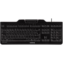 CHERRY KC 1000 SC USB Tastatur Deutsch, QWERTZ Schwarz Chipkarten-Leser