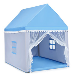 Kinderzelt Spielhaus Kinderspielhaus Prinzess Prinzessin Kinderspielzelt Blau