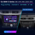 9" Autoradio Für BMW 3er E90 E91 E92 318i 320d Android 13 GPS NAVI Carplay 2+64G