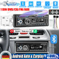 Autoradio mit DVD/CD-Player Bluetooth Freisprech-Einrichtung USB SD MP3 AUX 1DIN