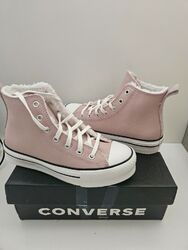 Converse Chuck Taylor All Star EVA Lift Hi Gefütterte Leder Mauve gr. 35.5