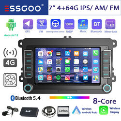 Für VW GOLF 5 6 Polo Touran Tiguan 4+64GB Android 13 Autoradio DAB+ Carplay Navi