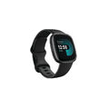 Fitbit Versa 4 Black Graphite Fitness Tracker Android iOS Smartwatch wasserdicht