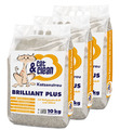 3x 10kg Cat & Clean® Katzenstreu Brilliant plus mit Babypuderduft und Silikat