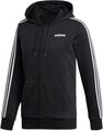 Adidas Essentials Fleece 3-Stripes Herren Hoodie Pulli Sweater Full-Zip Zipper