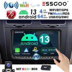 Android 13 Für VW Skoda Seat Autoradio Navigation Carplay GPS NAVI BT DAB+ 4+64G