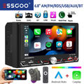 2 DIN 6.8" Autoradio Wireless Apple Carplay Android Auto AM FM RDS Bluetooth USB