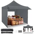 Pavillon 3x3m Pop Up Faltpavillon Wasserdicht Winterfest Partyzelt Festzelt NEU