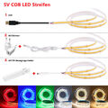 5V USB Dimmbar COB LED Streifen Stripe Band mit Bewegungsmelder Keine Lichtpunkt