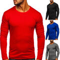 Longsleeve Langarmshirt Sweatshirt Pullover Pulli Basic Herren BOLF Unifarben