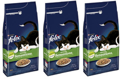 Purina Katzenfutter Felix Inhome Sensations Huhn Trockenfutter für Katzen 3x2kg