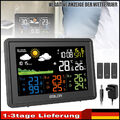 LCD Wetterstation Funk Thermometer Innen-Außen Mit 3 Sensor Digitale Wecker DHL