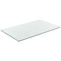 [neu.haus] Glasplatte 120x65cm Glasscheibe Tischplatte ESG Glas Kaminplatte DIY