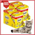 DREAMIES 4 x 350g Katzensnacks mit Käse Katzenleckerlis Trockenfutter 4er-Pack