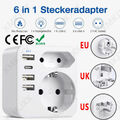 Reiseadapter DE auf USA UK GB England 3pin Steckdose Reisestecker Adapter Strom