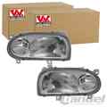 2x VAN WEZEL H1/H1 SCHEINWERFER SET LINKS+RECHTS passend für VW GOLF