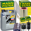 MANN INSPEKTIONSPAKET+5L LIQUI MOLY 5W-40 ÖL passend für RENAULT TWINGO II 1.2